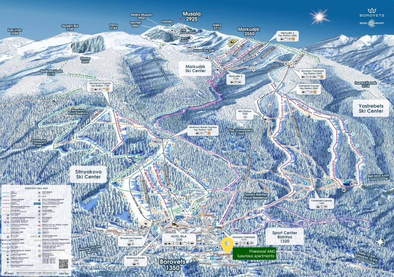 Pinewood Ang Luxurious Apartment A32 Borovets Eksteriør billede